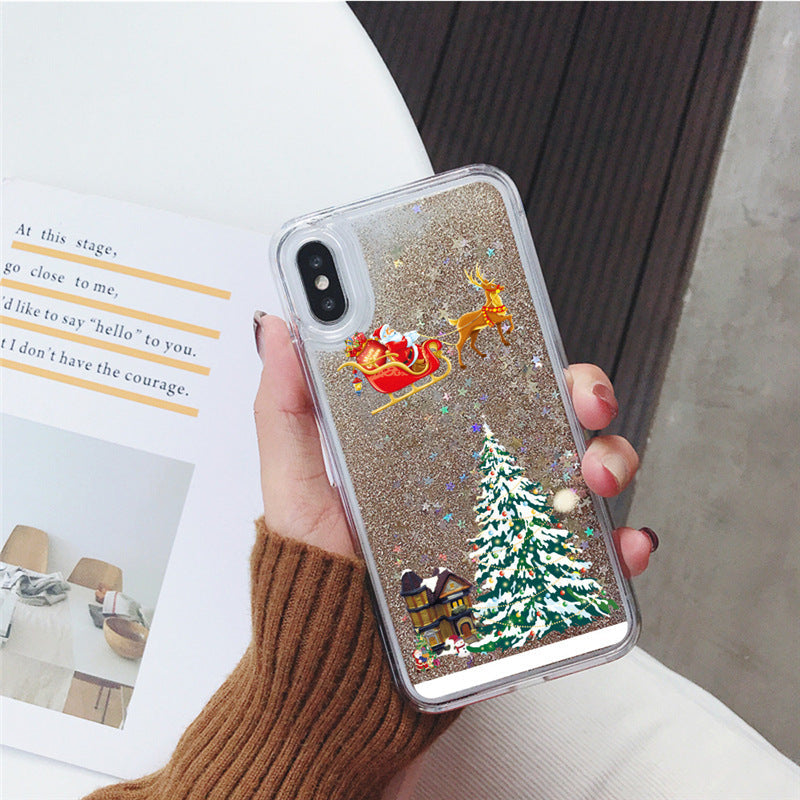 Christmas Tree Quicksand Phone Case